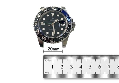 lug width rolex gmt master ii|how to measure Rolex size.